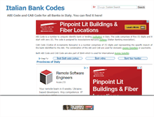 Tablet Screenshot of italianbankcodes.com